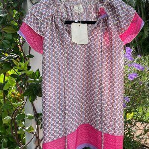 Varina Top - Lavender and Pink